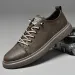 Genuine Leather Men Casual Designer Luxury Brand Lace Up Skateboard Sneakers Italian Men's Shoes Mocassins Plus Size 47_vogvips.com