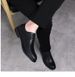 Men's Small Leather Shoes Dress Casual Soft Skin Pointed Casual Shoes_vogvips.com
