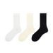Postpartum Socks, Men's And Women's Medium Length Pure Cotton Socks, Summer Thin Style Ins Trend Black And White Solid Color Stacked Socks_vogvips.com