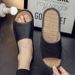 Cowhide Cool Slippers Men And Women's Home Indoor Non-slip Wooden Floor Soft Bottom Sweat-absorbing Leather Home Slippers Summer_vogvips.com