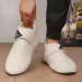 YRZL Men's Comfortable Winter Cotton Warm Soft Lightweight Simple Fashion Flat Slippers Anti-Slip Home Shoes For Men_vogvips.com