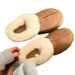 Amanuo Genuine Leather Thick-Soled Sheepskin Snow Boots For Women Winter 2025 Warm Short Cotton Shoes Comfortable_vogvips.com