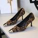 321-10 European And American Style Party Shallow Metal Square Toe, Suede Women's Shoes With Thin Heels, Elegant_vogvips.com
