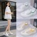 Women's Single Mesh Shoes Are Breathable And Comfortable, Walking Shoes, Outdoor Running Shoes, Beach Shoes, And A Free Pinch Music._vogvips.com