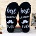 Cotton mid-tube socks sole letter non-slip glue floor socks creative casual sports socks_vogvips.com