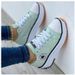Women's Shoes Breathable High Top Cloth Shoes Casual Thick Bottom Lacing Height Increasing Shoes_vogvips.com