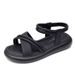 Flat-soled Sandals Women's Fairy Wind Elastic Band Skirt Lightweight Anti-skid Soft-soled Beach Shoes_vogvips.com