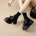2025 Autumn/Winter British Retro Thick-Soled Height-Increasing Ultra-Light Slip-On Loafers For Women, College Casual_vogvips.com