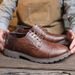 ShoeVault Cross-Border New Leather Retro Derby Men's Casual Outdoor Work British Large Size Shoes_vogvips.com