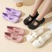 2026 New Cross-Border Women's Closed-Toe Sandals, Ins-style Thick-Soled Non-Slip 4cm Summer Outdoor Beach Clogs, Garden_vogvips.com