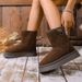 Women's Shoes New Style Thick Soled Snow Boots With Fur Lining, Popular Winter Style, Fleece Lined, Thick, And Cotton Padded Shoes (Northeast Style)_vogvips.com