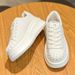 Genuine Leather Platform Thick Sole Height-Increasing White Shoes For Women, Shell Toe, 2026 Spring New Fashion_vogvips.com