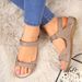 Trade Shoes Women's New Autumn And Winter Flat Wedge Open Toe Velcro Casual Sandals Large Size_vogvips.com