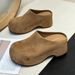 European Version Thick-Soled Closed-Toe For Women 2025 Spring Summer Autumn New Style Height-Increasing Outdoor Wear_vogvips.com