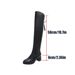【】Chunky Heel Pointed Toe Over-the-Knee For Women 2024 Autumn Winter New Long Slimming Boots_vogvips.com