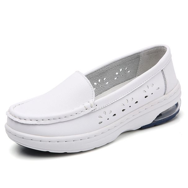 New Air Cushion Nurse Shoes Women Comfortable Soft Sole Non-slip Hospital Work White Shoes_vogvips.com
