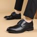 Suitable For All Seasons 2025 Height Increasing Soft Sole Trendy Versatile Leather For Men Business Formal Youth British Style All-Season_vogvips.com
