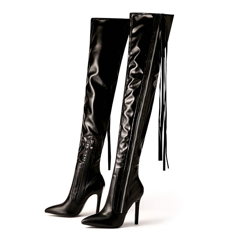 2025 High Heel Side Zipper Long Autumn Winter New Over-the-Knee Riding Women's Boots_vogvips.com
