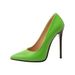 M-437 Spring/Summer/Autumn Pointed Toe Stiletto High Heels Patent Leather Single Foreign Trade Plus Size Women's Shoes_vogvips.com
