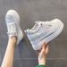 Inner Height-increasing Women's Shoes, Mesh Shoes, Platform Muffins, Shoes With Skirts, Casual Sneakers_vogvips.com