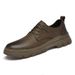 Casual Shoes Men's Shoes Round Head Casual Leather Shoes Men's Low-top Tooling Men's Leather Shoes_vogvips.com