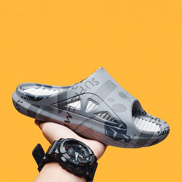 Fashion Men Slides Male Summer Shoes Outside Thick Sole Comfortable Home Men Slippers Outdoor Unisex Massage Shoes Hot Sale_vogvips.com