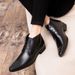 European Warm Series Genuine Pointed Toe For Men Korean Style Trendy British Martin Boots Red Hairstylist High Top Height Increasing Leather_vogvips.com