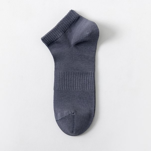 Men's Cotton Socks Spring And Summer Thin Sweat Absorbing Short Tube Mesh Antibacterial Deodorizing Cotton Socks Breathable Black Spring And Autumn_vogvips.com