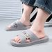 2025 New Men's Outdoor Wear, Indoor Anti Slip Bathroom Shower, Soft Thick Sole, Home Summer Cool Slippers For Men_vogvips.com