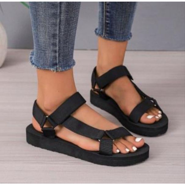 New Female Shoes On Sale Fashion Summer Outdoor Women's Solid Open Toe Low-heeled Roman Casual Beach Sandals Women_vogvips.com