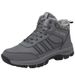 Wintert Plus Velvet Waterproof Snow Boots Warm And Comfortable Couple High Top Casual Cotton Shoes_vogvips.com