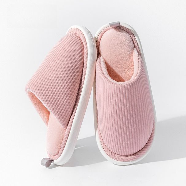 Japanese Couple Cotton Mop Warm In Autumn And Winter Plush Soft Bottom Non-slip Home Model. Warm Cotton Slippers_vogvips.com
