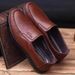 European Warm Series Autumn Winter Soft Sole Non-Slip Double For Men, Fleece-Lined Warm Cotton Shoes, Casual Versatile All-Season Men's_vogvips.com
