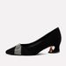 Fashion Temperament Rhinestone Light Mouth Single Shoes Women's Mid-heel Season Fashion Pointed Thick Heel High Heels_vogvips.com
