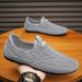 Euro Step Men's Summer Hollow Breathable Thin Driving Mesh Slip-On Sports Casual Loafers Trendy Shoes Men_vogvips.com