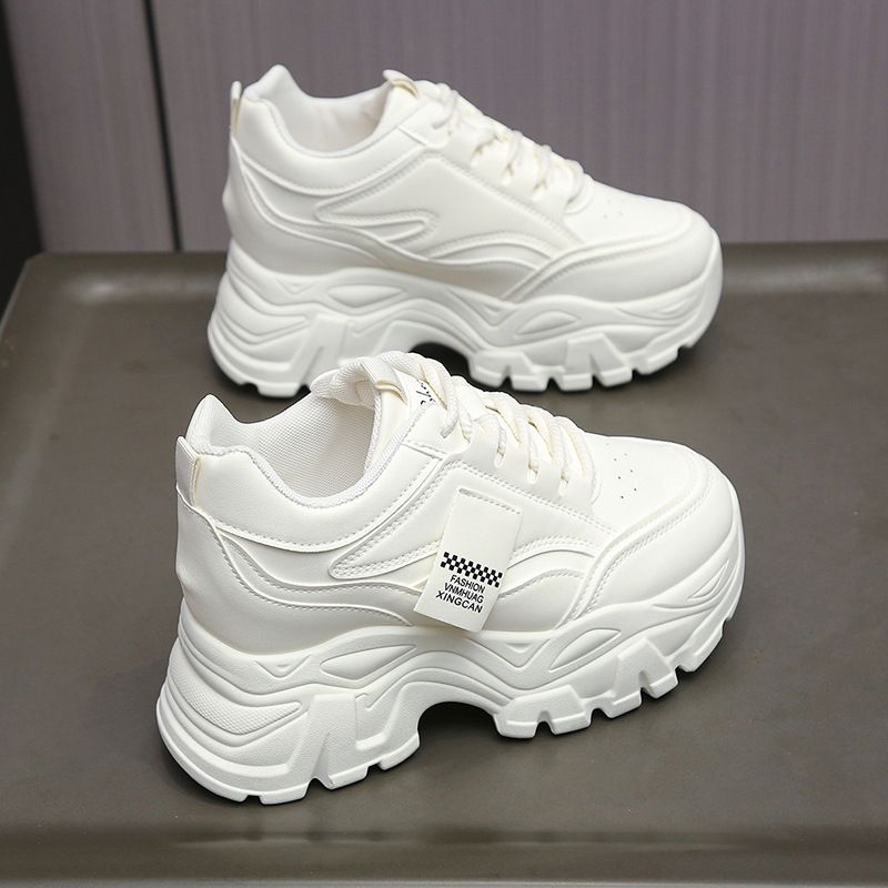 New Style For Women In With Small Height Enhancing Shoes For Women With Thick Soles And Height Enhancing Casual Daddy Sports Shoes 8cm Platform_vogvips.com
