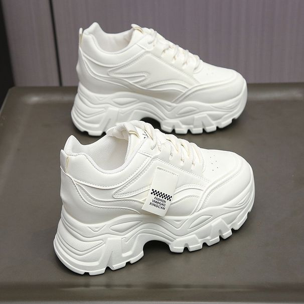 New Style For Women In With Small Height Enhancing Shoes For Women With Thick Soles And Height Enhancing Casual Daddy Sports Shoes 8cm Platform_vogvips.com