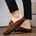 Casual Shoes Driving Casual Shoes Shoes Frosted Soft-sided Shoes Metal Buckle Men's Glove Shoes_vogvips.com