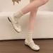 Women's Height-increasing Mary Jane Shoes, 2026 New Spring-summer Style, Suitable For Pairing With Skirts, Ballet-style_vogvips.com