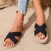 Big Size 41 Women Summer Leisure Slippers Light Weight Breathable Female House Shoes Anti-slip Girls Home Floor Beach_vogvips.com