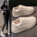 White Shoes New Version Female Student Heightening Sports Shoes Casual Shoes Street Shoot P512_vogvips.com
