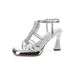 Y Niche Design Fashion Sandals For Women Mature And Sexy Open Toe Stiletto Waterproof Platform One Strap High Heels_vogvips.com