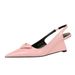 1097-K27 Korean Fashion Lacquer Skin Shallow Mouth Pointed Hollow Back Strap Heel Slope Singles Women's Shoes High Heels_vogvips.com