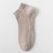 Everyday Socks Pure Cotton Spring And Summer Ultra Thin Boat Socks Breathable Mesh Antibacterial Short Socks Massage Bottom Non Slip Sweat Socks_vogvips.com