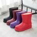1178225343@qq.com Women's Snow Waterproof With Fleece, Non-Slip, Warm Cotton Shoes, EVA Integrated, Car Wash, Chef, Refrigeration Work_vogvips.com