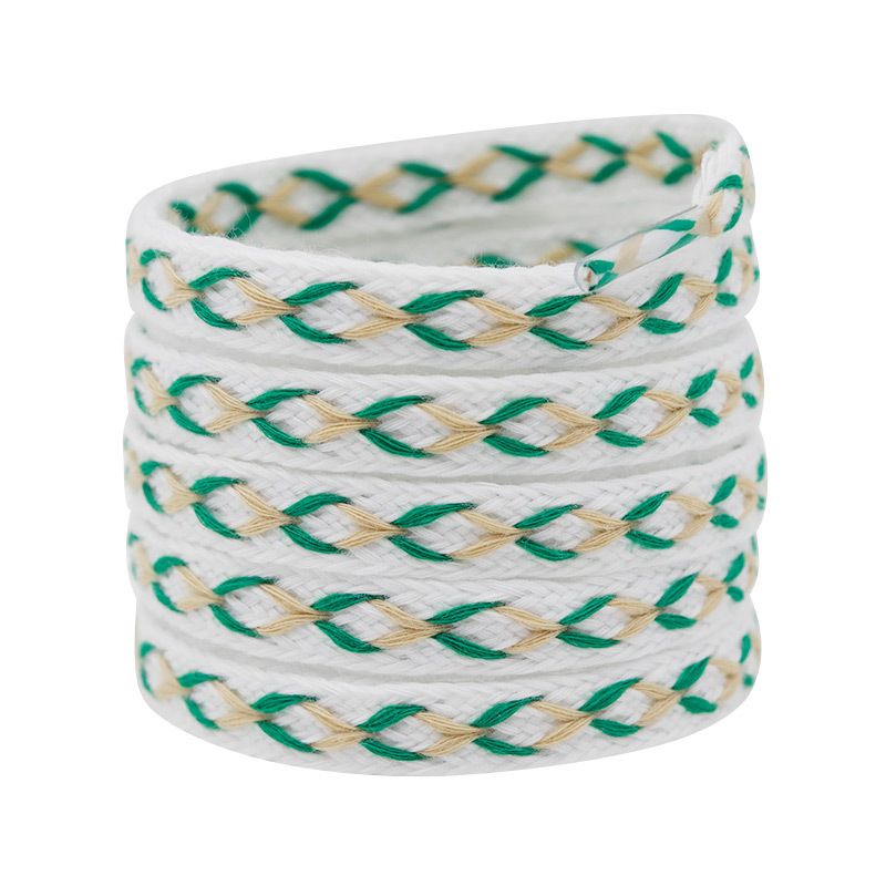 Shoelace 1cm Wide Flat Color Cross Terylene Cotton Shoelace All Tide Flow Fitting_vogvips.com
