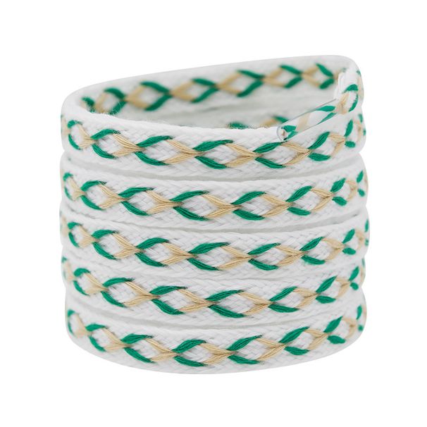 Shoelace 1cm Wide Flat Color Cross Terylene Cotton Shoelace All Tide Flow Fitting_vogvips.com