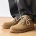 3902 Autumn Mid-Top Short British Style Workwear Men's Martin Solid Color Versatile Boots_vogvips.com