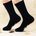 Mid-tube cotton socks sole letter non-slip adhesive floor socks the best husband creative socks_vogvips.com