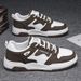 Men's Casual Sneakers Low Top Breathable Lightweight Round Toe Fashionable Shoes For Daily Wear Low Top Flat Bottomed Versatile Breathable Men's Shoes_vogvips.com